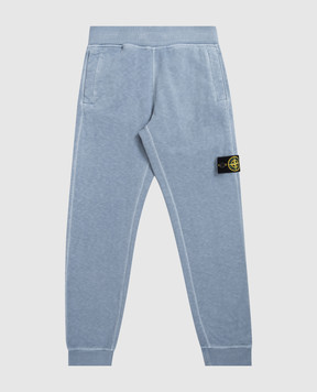 Stone Island Kids' blue joggers with logo L1S166200001S006014