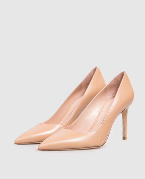 Stuart Weitzman Beige leather POWER shoes SK303