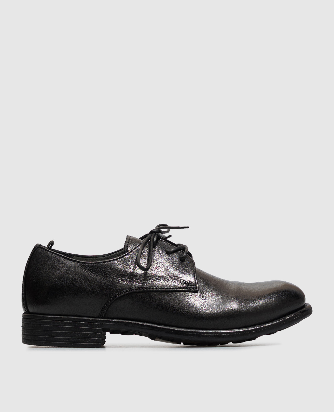 Calixte black leather derby shoes Officine Creative