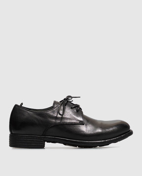 Officine Creative Calixte black leather derby shoes CALIXTE068