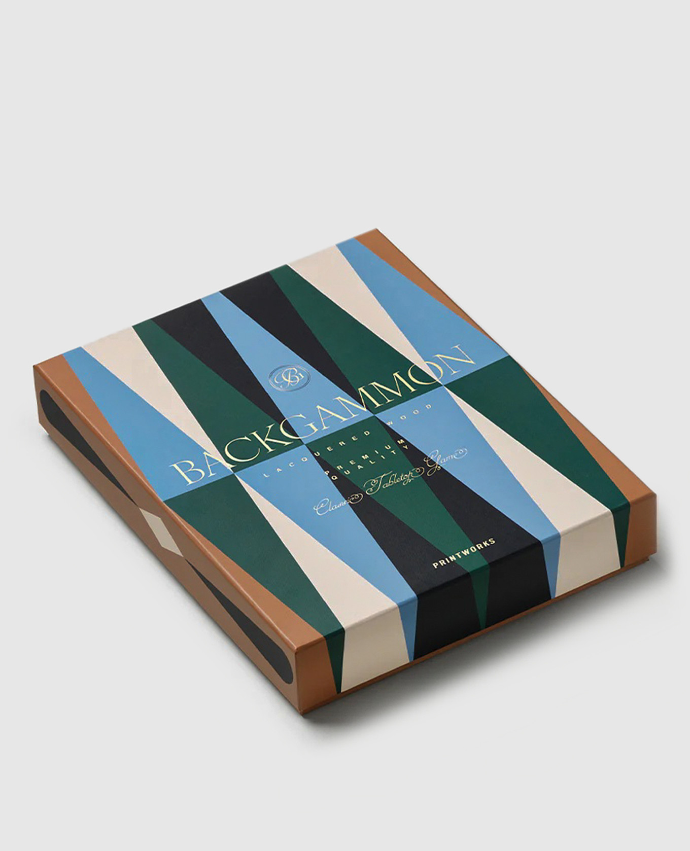 Board game lacquered backgammon