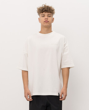 Palm Angels Ivory Devil print T-shirt PAMAA003JR003