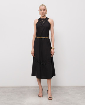 Twinset Black dress with embroidery 261TT2032