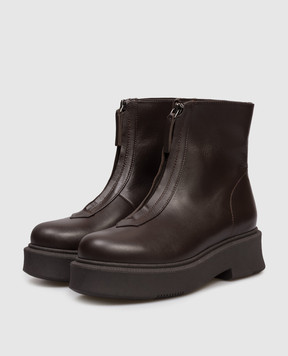 Babe Pay Pls Brown leather boots 421203KO