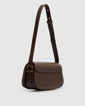 Ami Paris Brown leather bag Paris ULL719AL0208