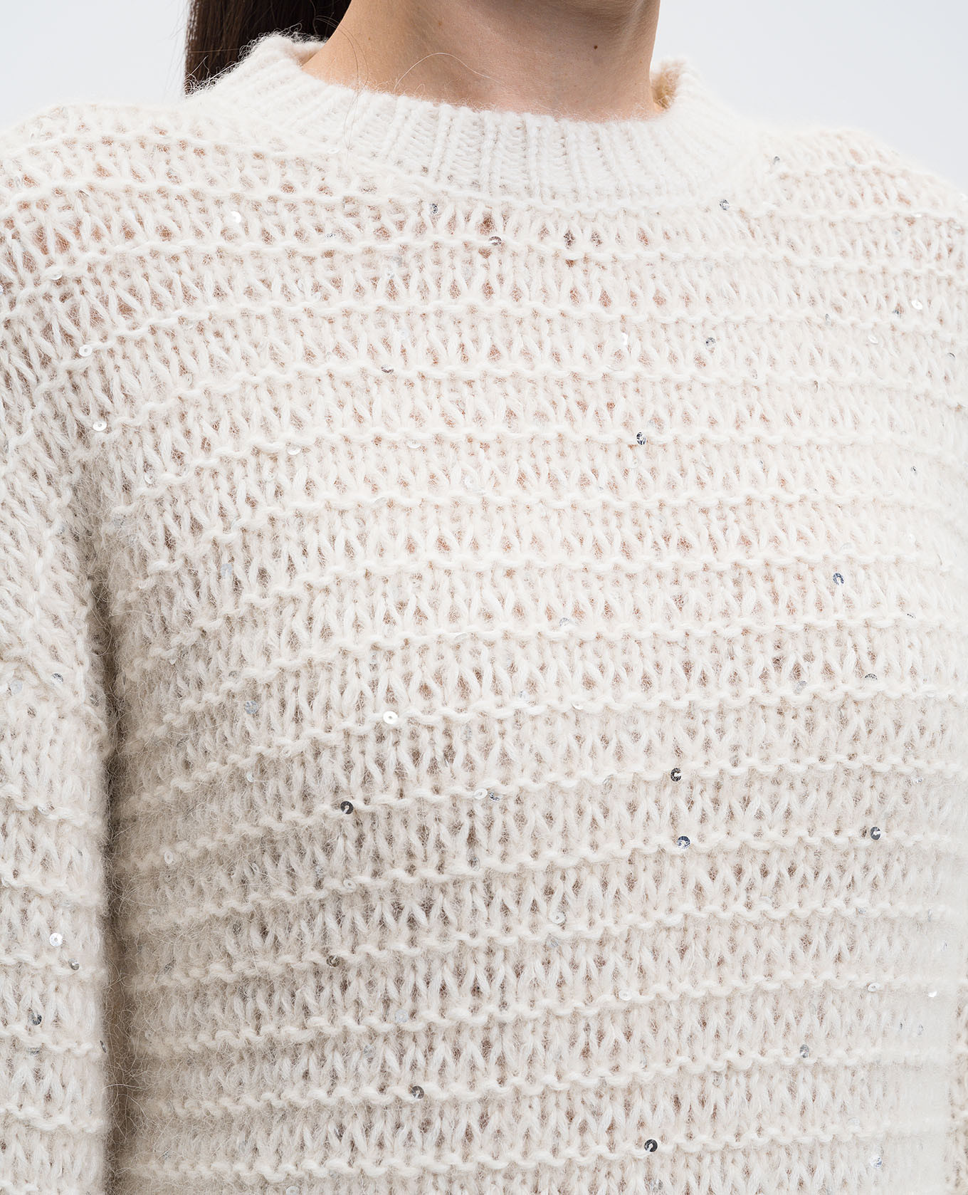 

White alpaca wool sweater Peserico
