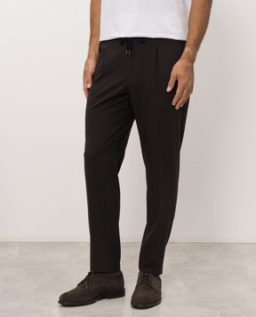 Peserico Brown wool pants R54774W02661