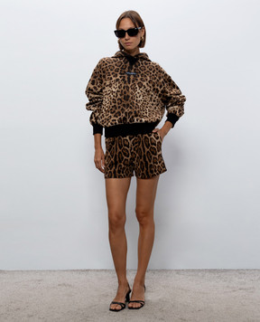 Dolce&Gabbana Brown printed shorts FTC95TFS785