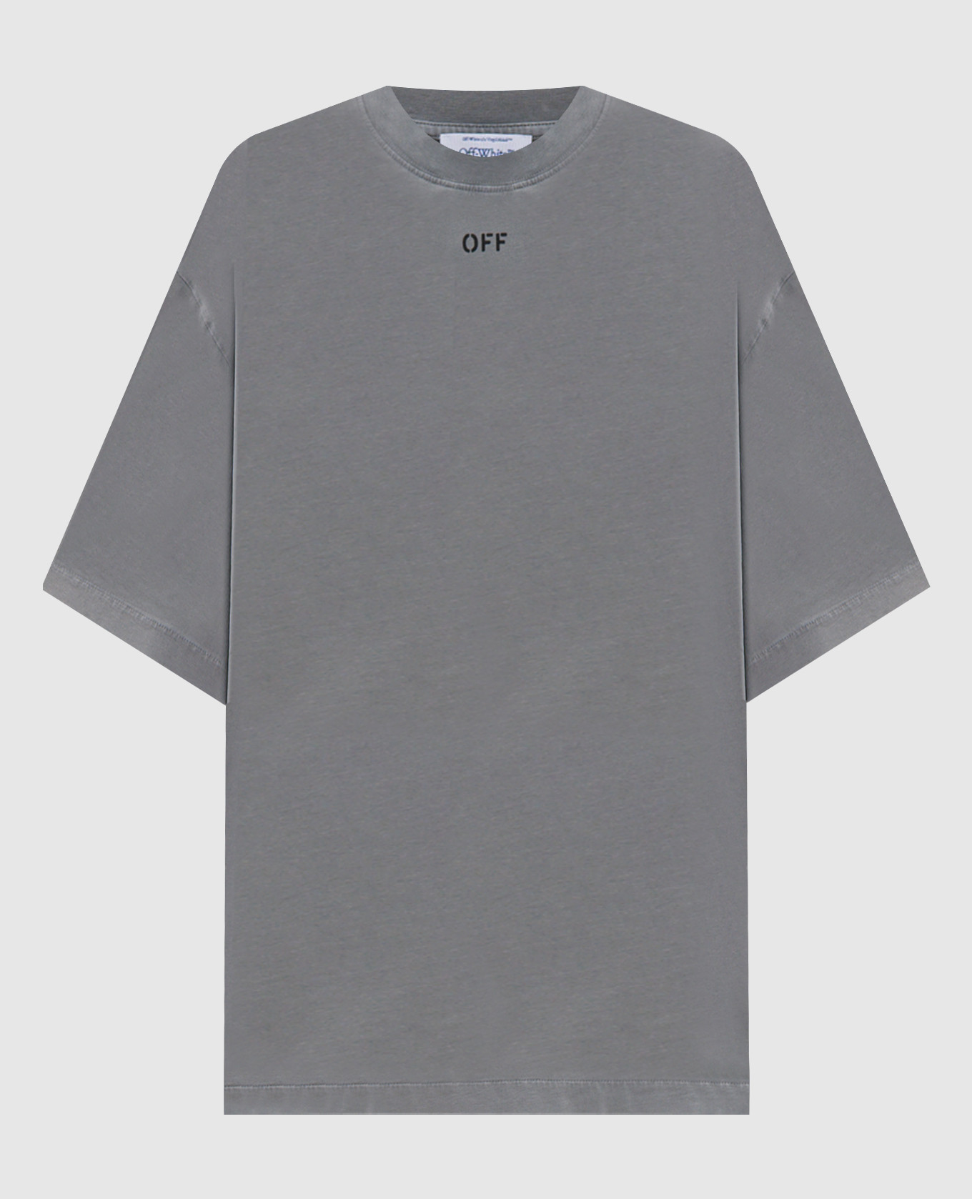 Gray T-shirt with Flower print Off-White