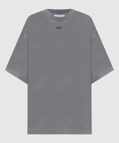 Gray T-shirt with Flower print