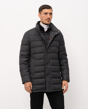 MooRER CALEGARI gray wool and cashmere down jacket CALEGARIL