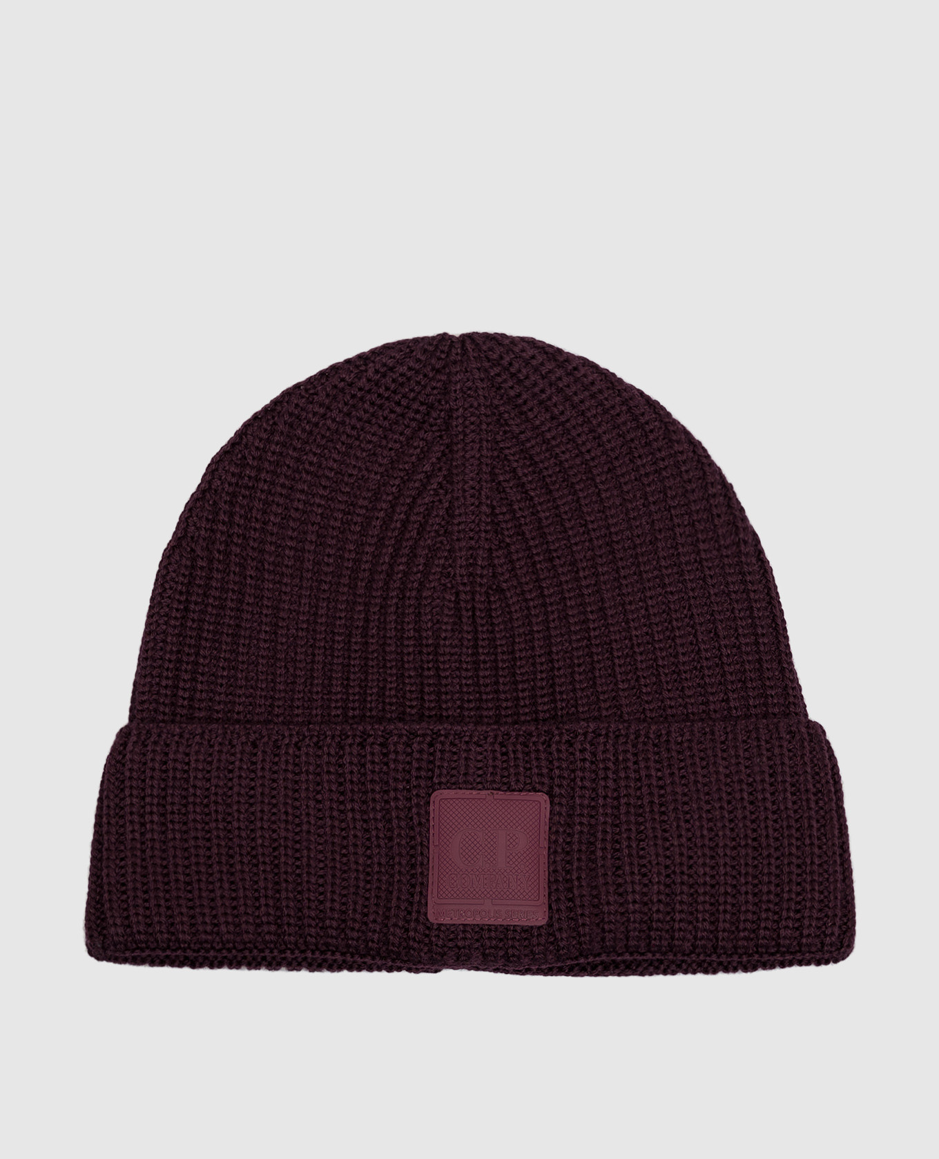 Burgundy wool hat