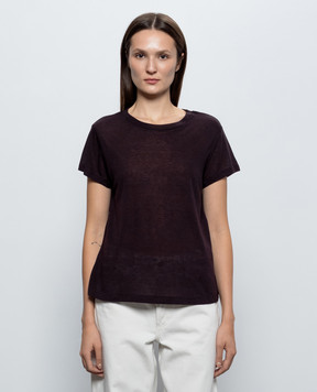 AGOLDE Burgundy T-shirt A74232004