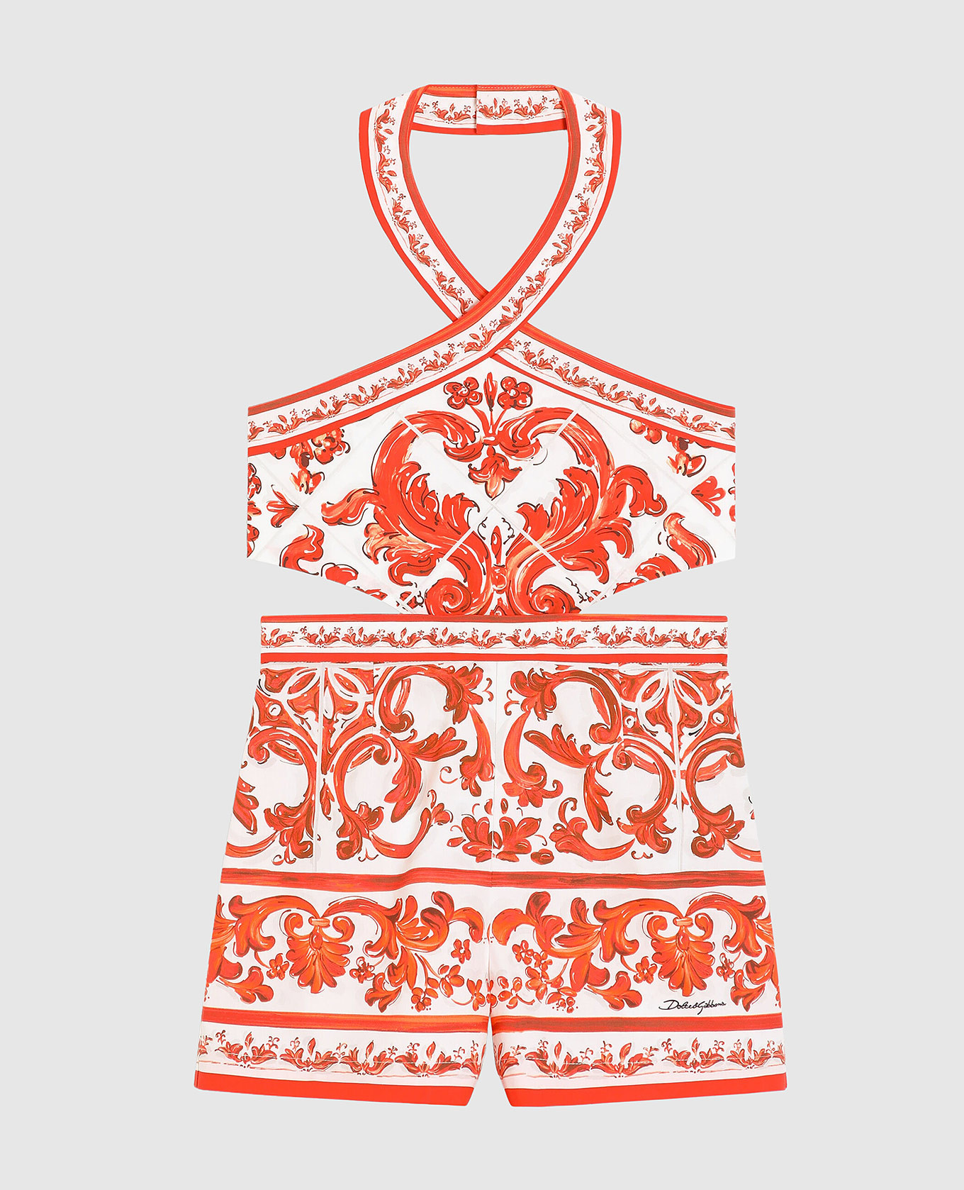 Children's jumpsuit with branded pattern Dolce&Gabbana