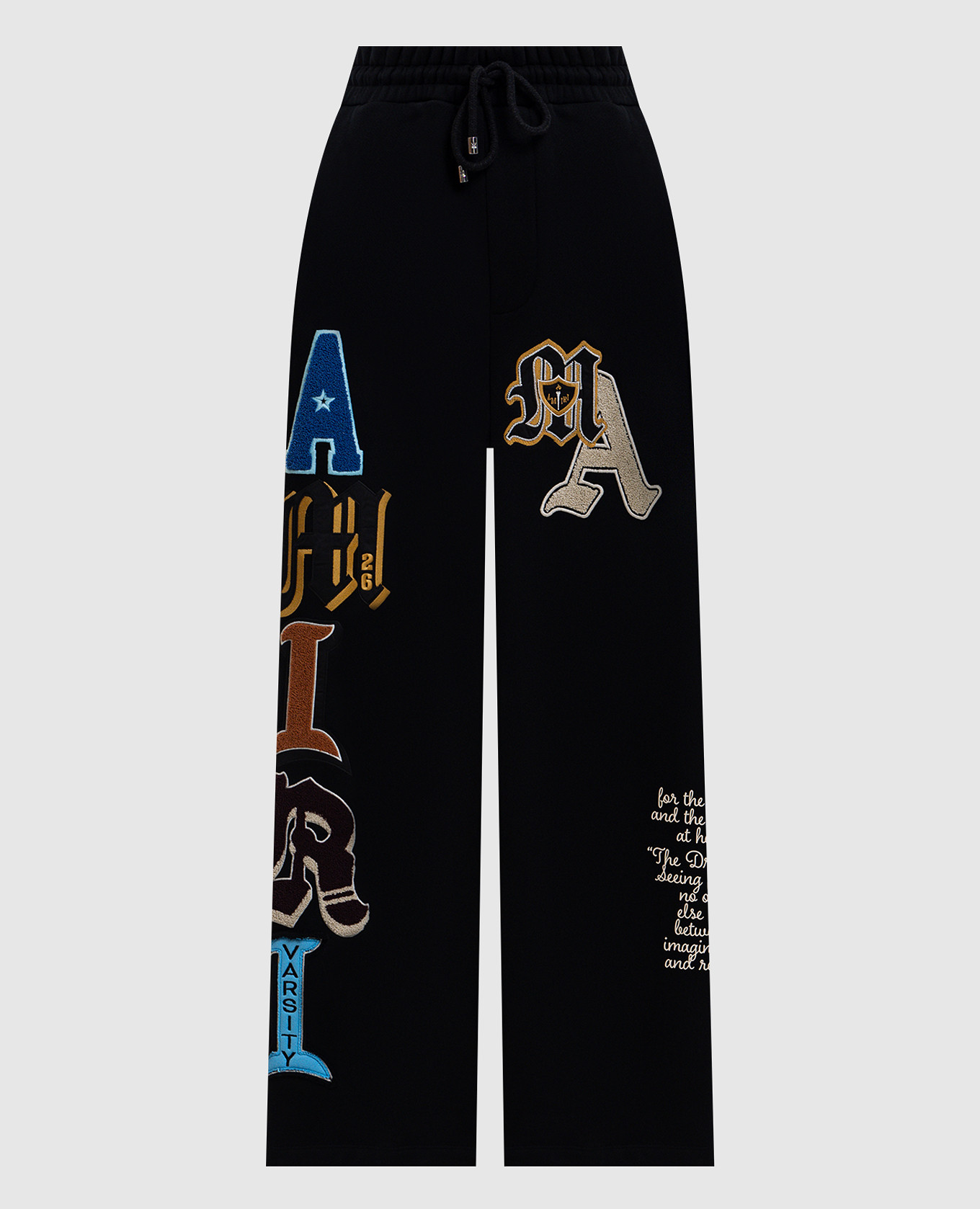 

Black Varsity Logo Insulated Track Pants AMIRI