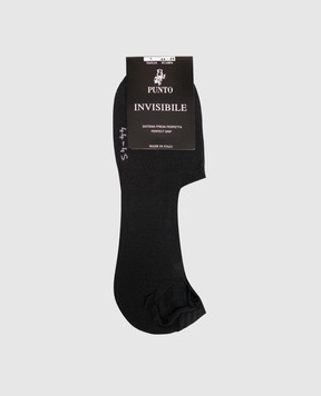 RiminiVeste Black Invisibile footprint socks INVISIBILE