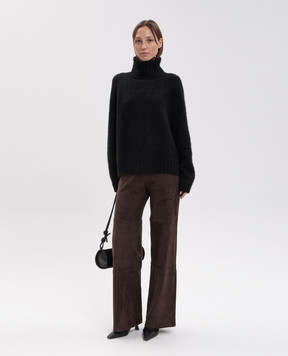 Allude Black cashmere and silk sweater 26577022