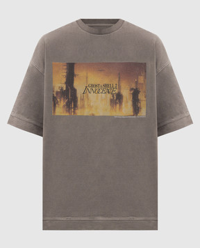 Juun.j Gray T-shirt with print JC6742P453