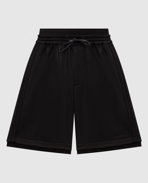 Juun.j Black shorts with logo JC6525P505