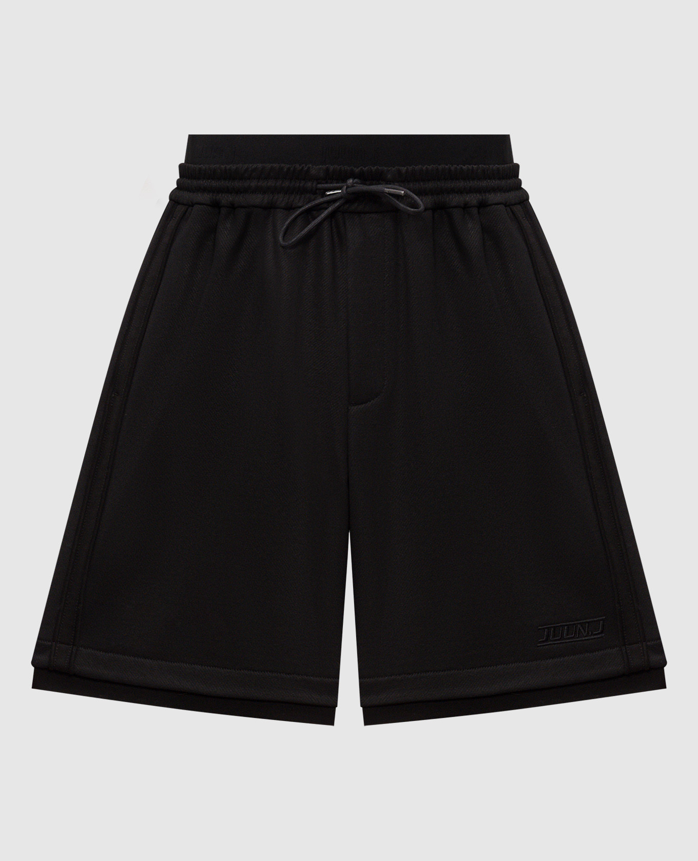 

Black shorts with logo Juun.j