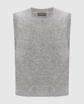 Peserico Gray top with wool E98114F0509207