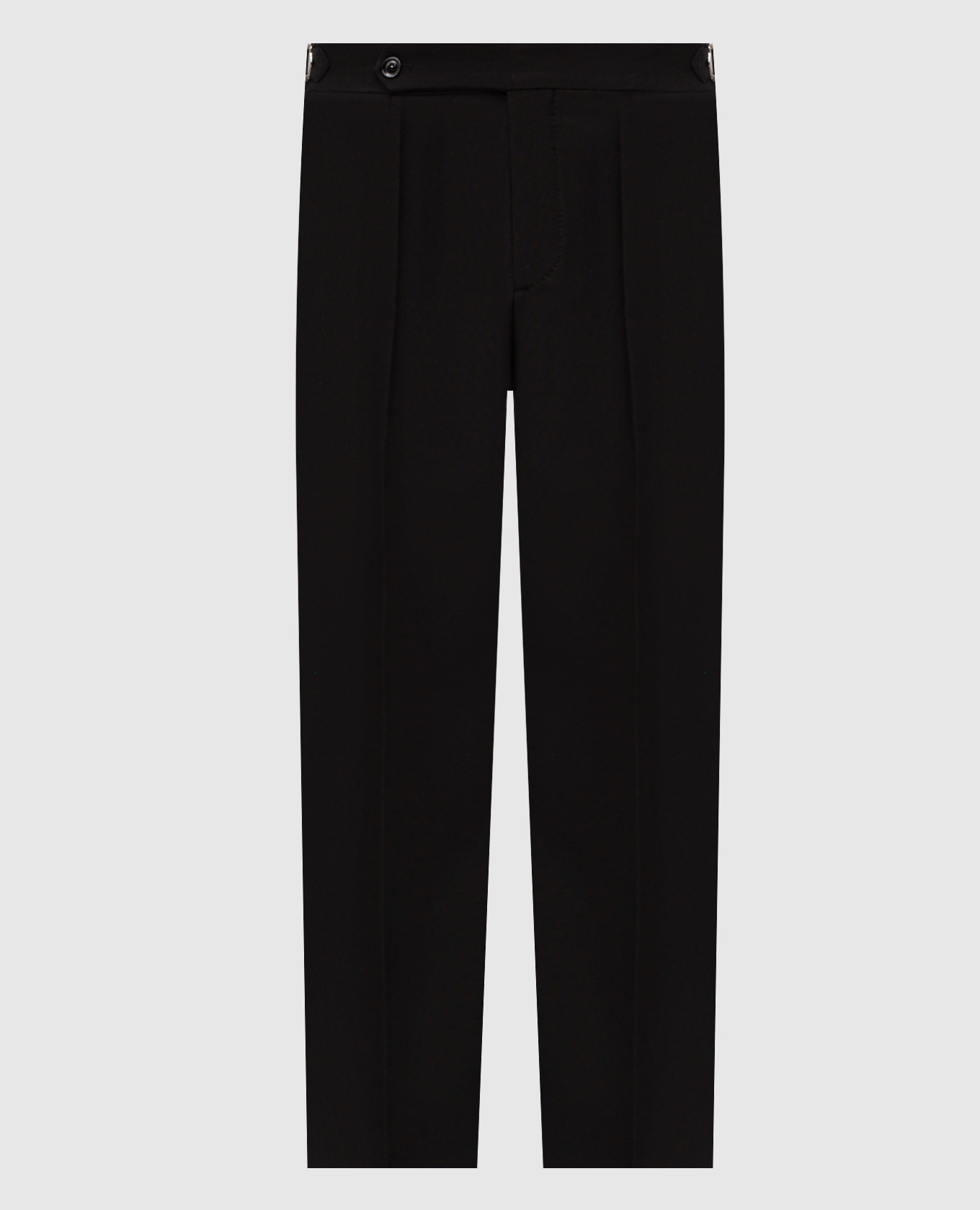 

Black silk and wool striped pants Brunello Cucinelli