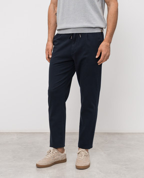 Woolrich Blue linen pants CFWOTR2027MRUT5288