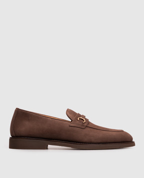 Brunello Cucinelli Brown nubuck loafers MZUNKNE671