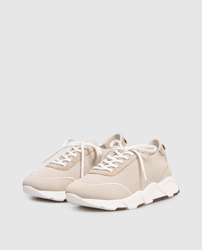 Peserico Gray sneakers with lurex A39726C0CC773