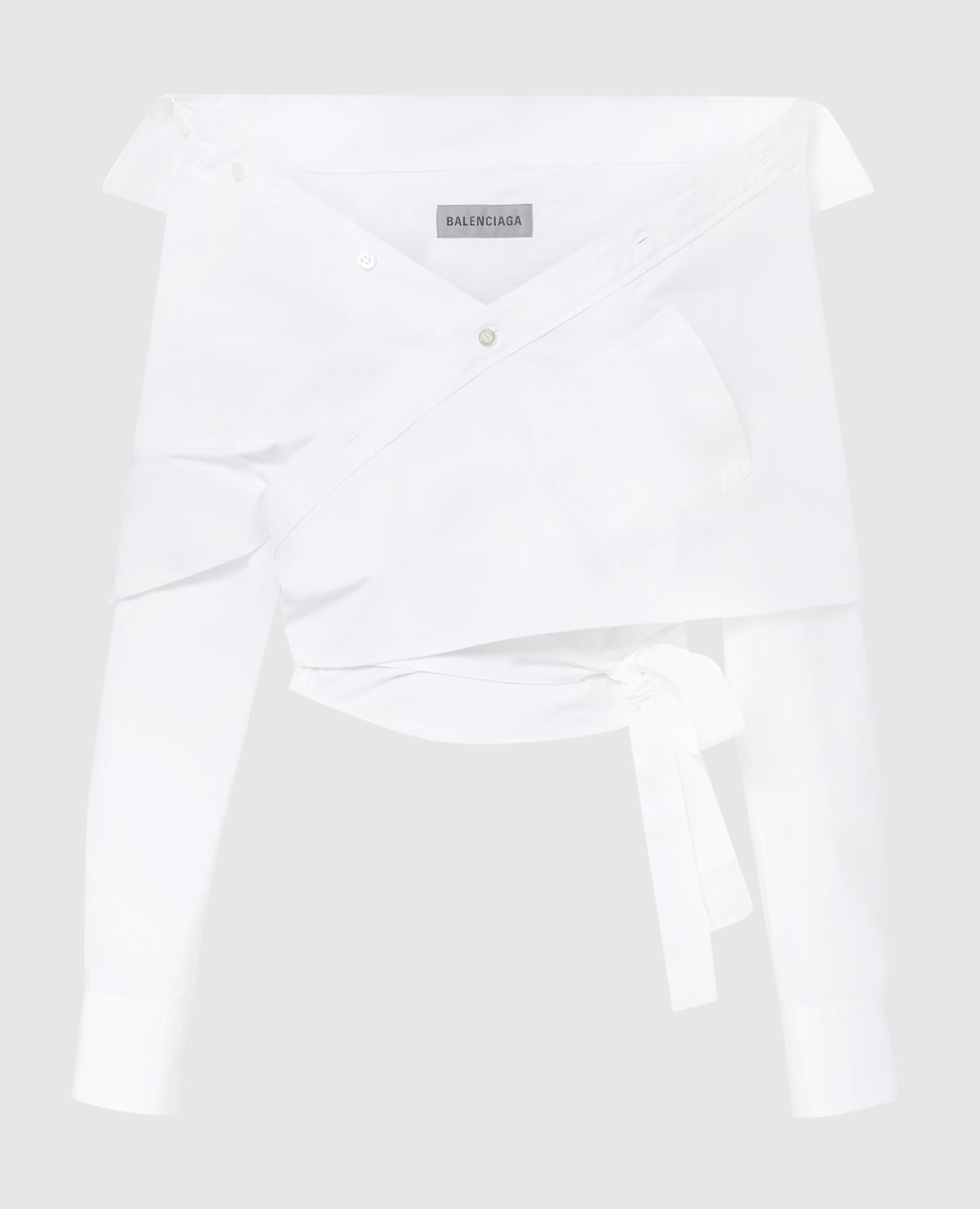 Ivory off-shoulder shirt