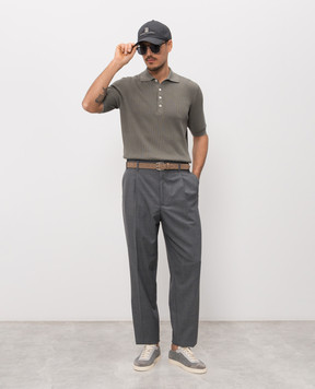 Brunello Cucinelli Gray wool pants M032PS2440