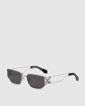 Off-White Allen Silver Sunglasses OERI156F25MET001