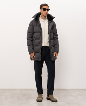 Canali Ivory cashmere cardigan MK02546C0022