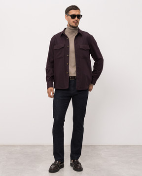 Canali Blue jeans with logo patch PX0102891719