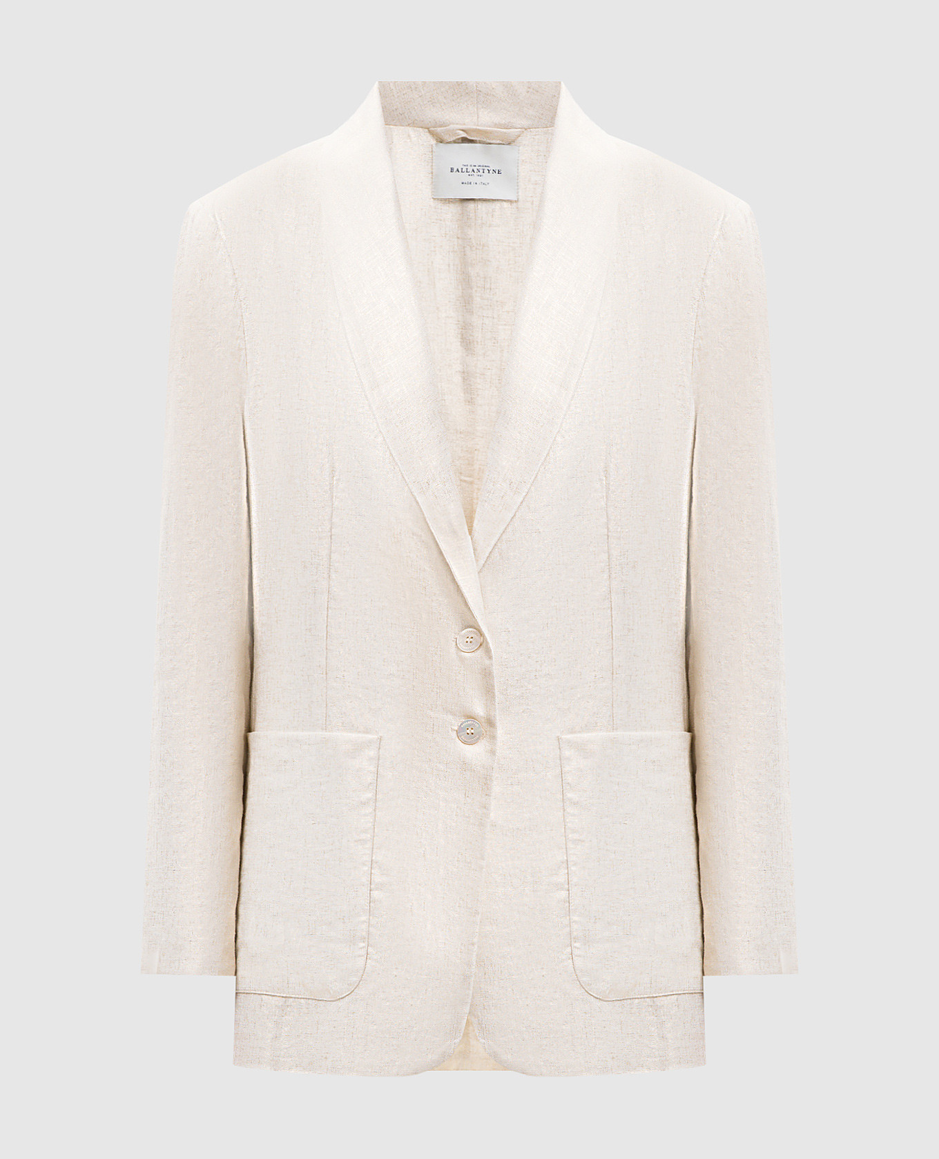 Beige jacket with linen Ballantyne