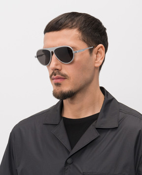 JW Anderson Silver Sunglasses JWA05-Aviator EW0022FA0500