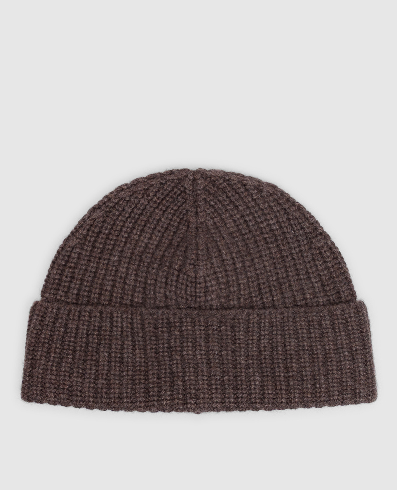 Brown cashmere hat