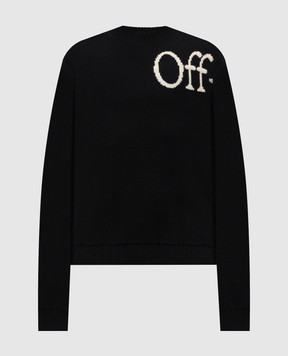 Off-White Black sweater with wool 44MHE20QF5K001