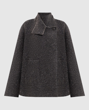 BOBOUTIC Green coat with wool and cashmere 5169