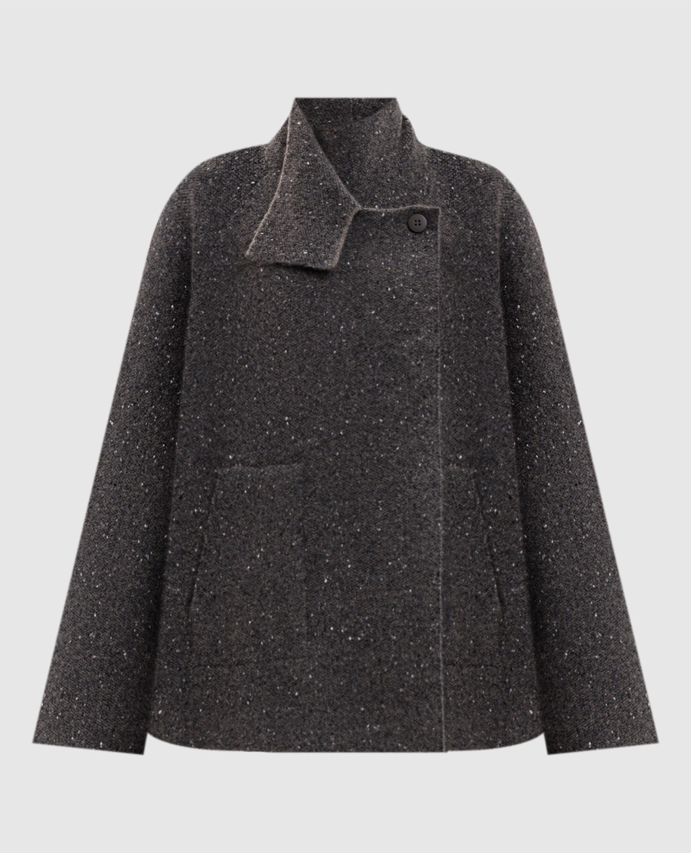 Green coat with wool and cashmere
