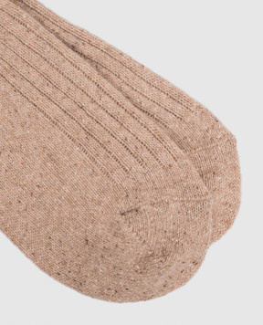 Peserico Beige socks with wool and silk R74030C0CC921