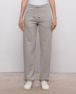Victoria Beckham Jules grey melange joggers 1326JTR007528A