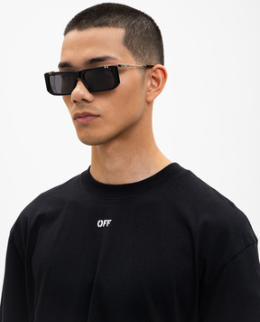 Off-White Black sunglasses with OFF logo OW2032100755