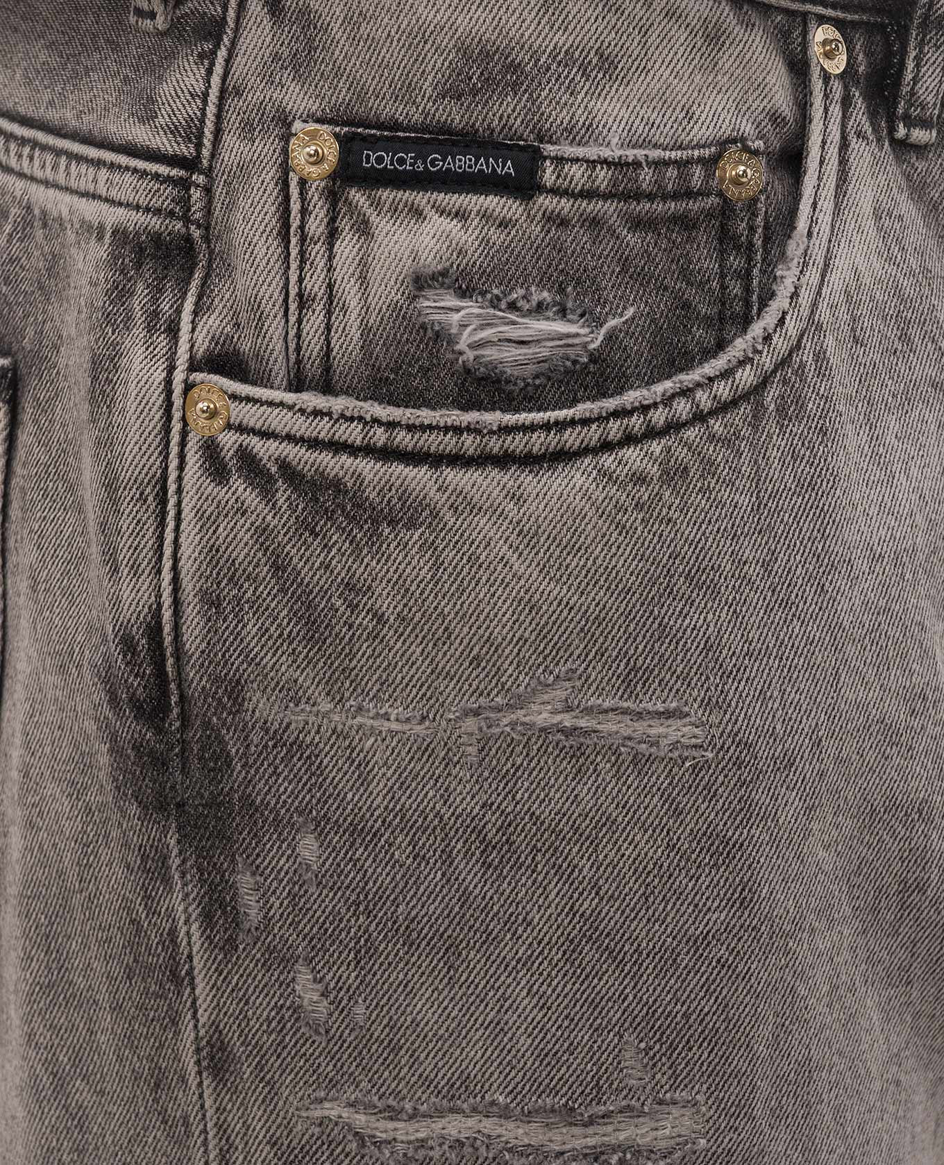 Gray jeans with holes Dolce&Gabbana 5