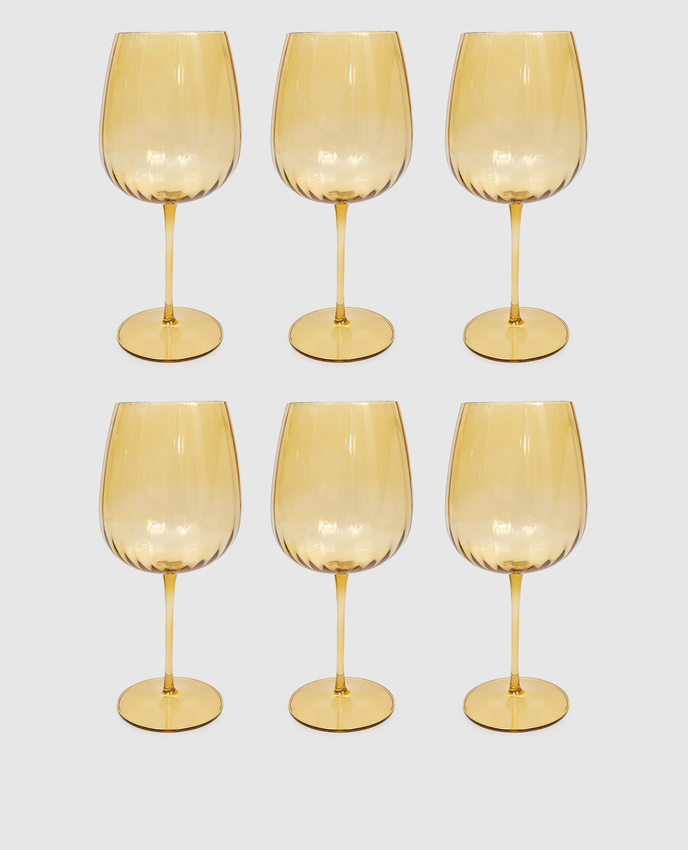 

Set of yellow glasses ROMANTIC 6 pcs. La Reine