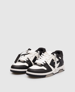 Off-White Out Of Office leather sneakers with contrast logo OWIA259C99LEA006