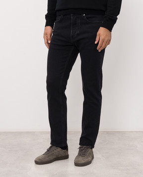 Stone Island Dark blue jeans with a patch L2S14J100007S0J11