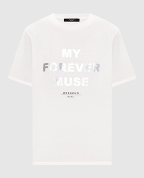 Max Mara Weekend TENUE white T-shirt with print WKDTENUE
