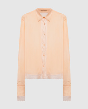 Ermanno Scervino Orange blouse with lace D482K312RXFU