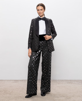 Peserico Gray jacket with sequins A01743D03707